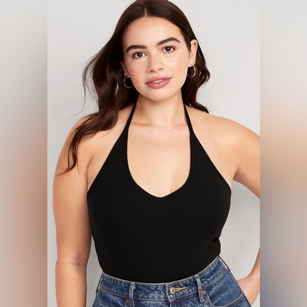 Old Navy Black Halter Top